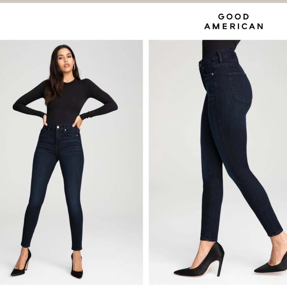 NEW with tags Good American Good Legs Blue224 Medium Wash Size 6